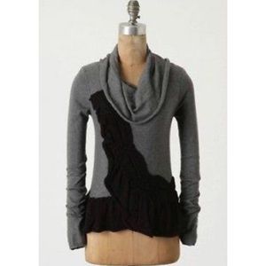 Anthropologie Moth Peplum Sweater